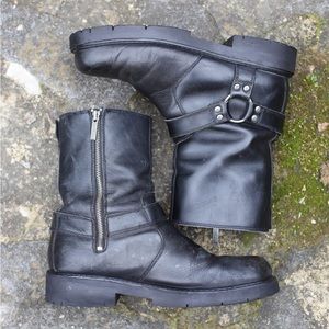 Harley Davidson Harness with Zip Closure Moto Boots